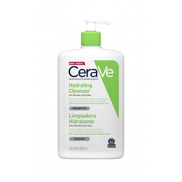 Cerave Hydrating Cleanser Limpiadora Hidratante 1000ml