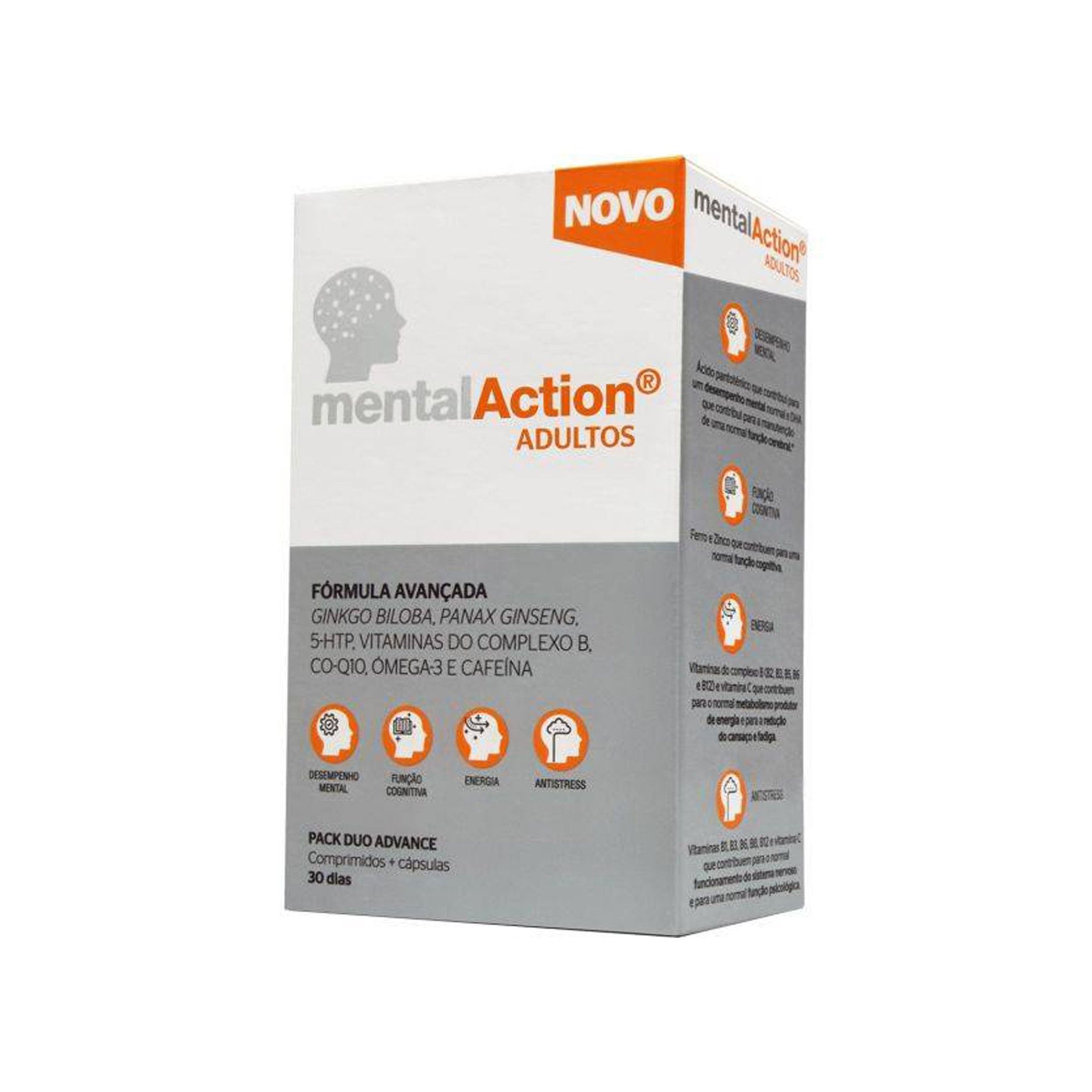 MentalAction Adultos 30 Comprimidos + 30 Cápsulas