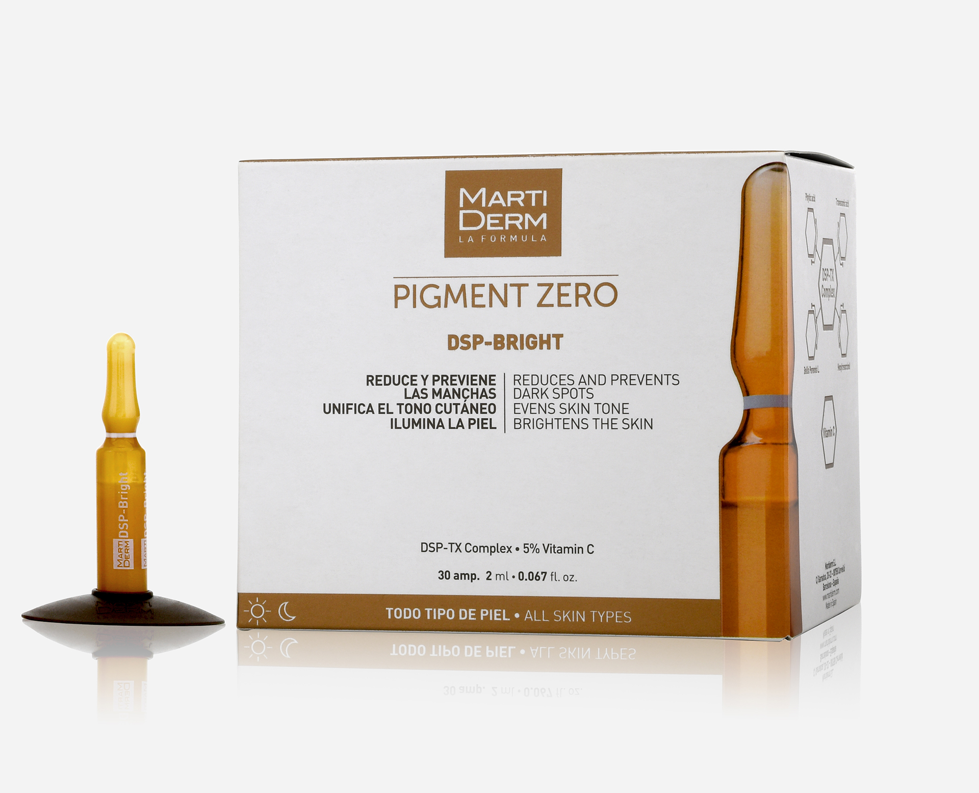 Martiderm Pigment Zero DSP-Bright 30 Ampolas