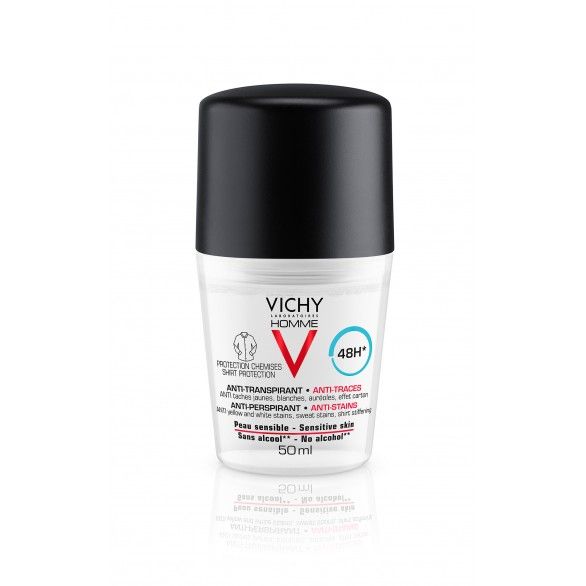Vichy Homme Deo Roll On Manchas 50ml