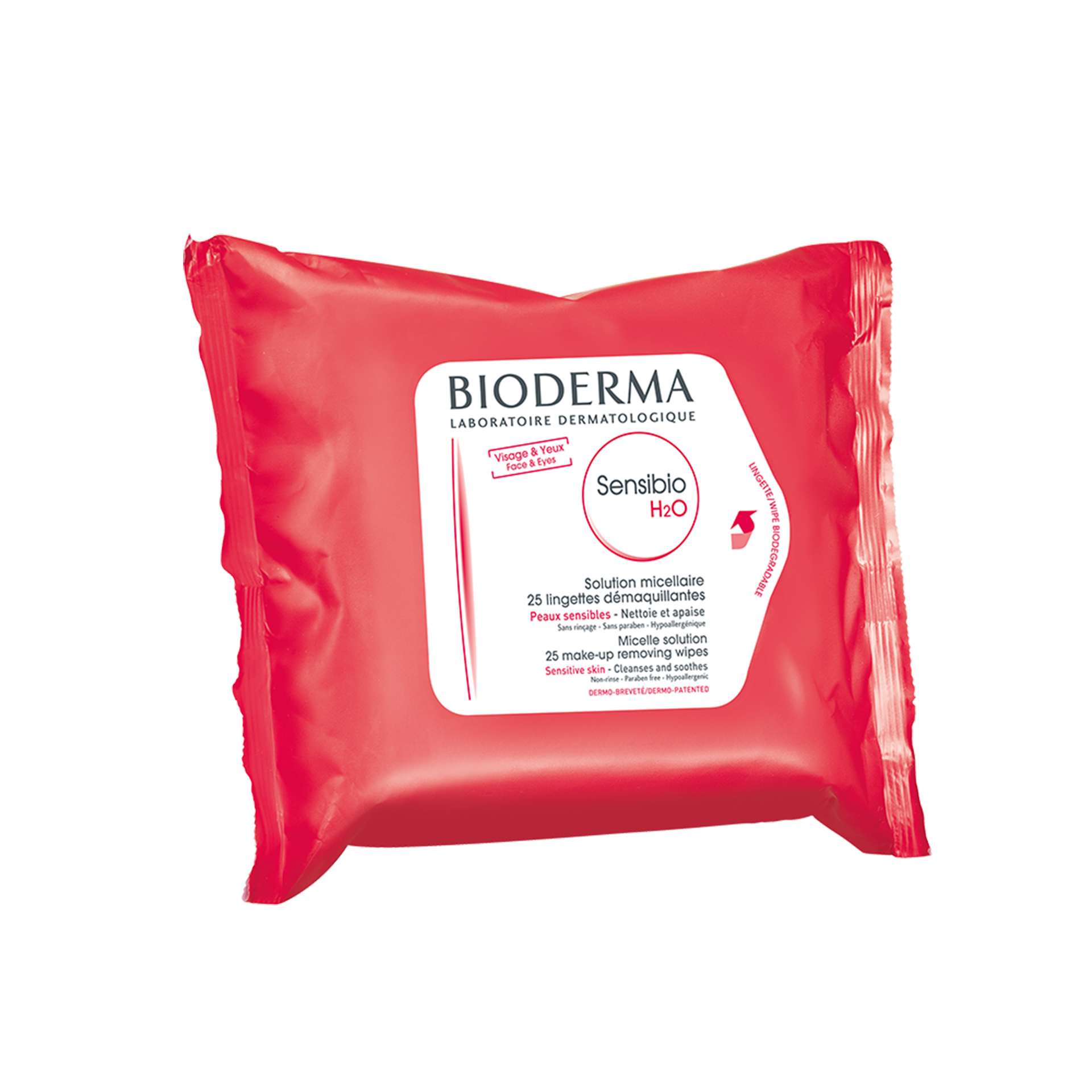 Bioderma Sensibio H2O Toalhitas de Limpeza 25 Unidades