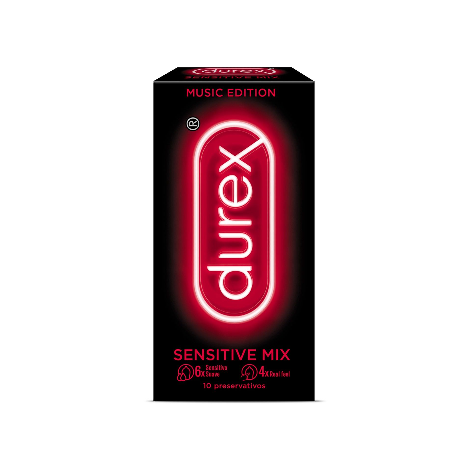 Durex Music Edit Sensitive Mix Preservativos X10