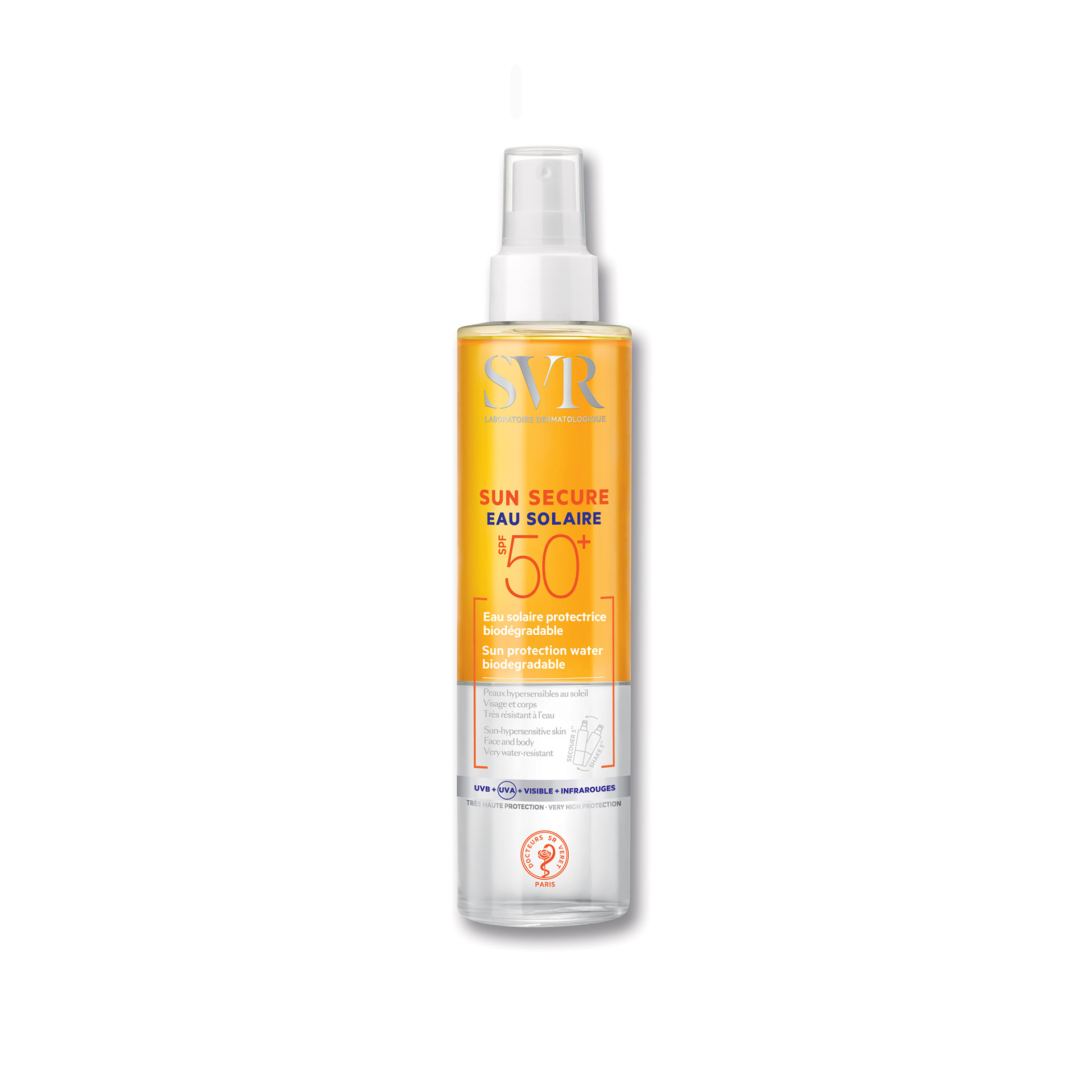 SVR Sun Secure Eau Solaire Spf 50+ 200ml