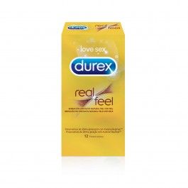 Durex Real Feel Preservativos  X12