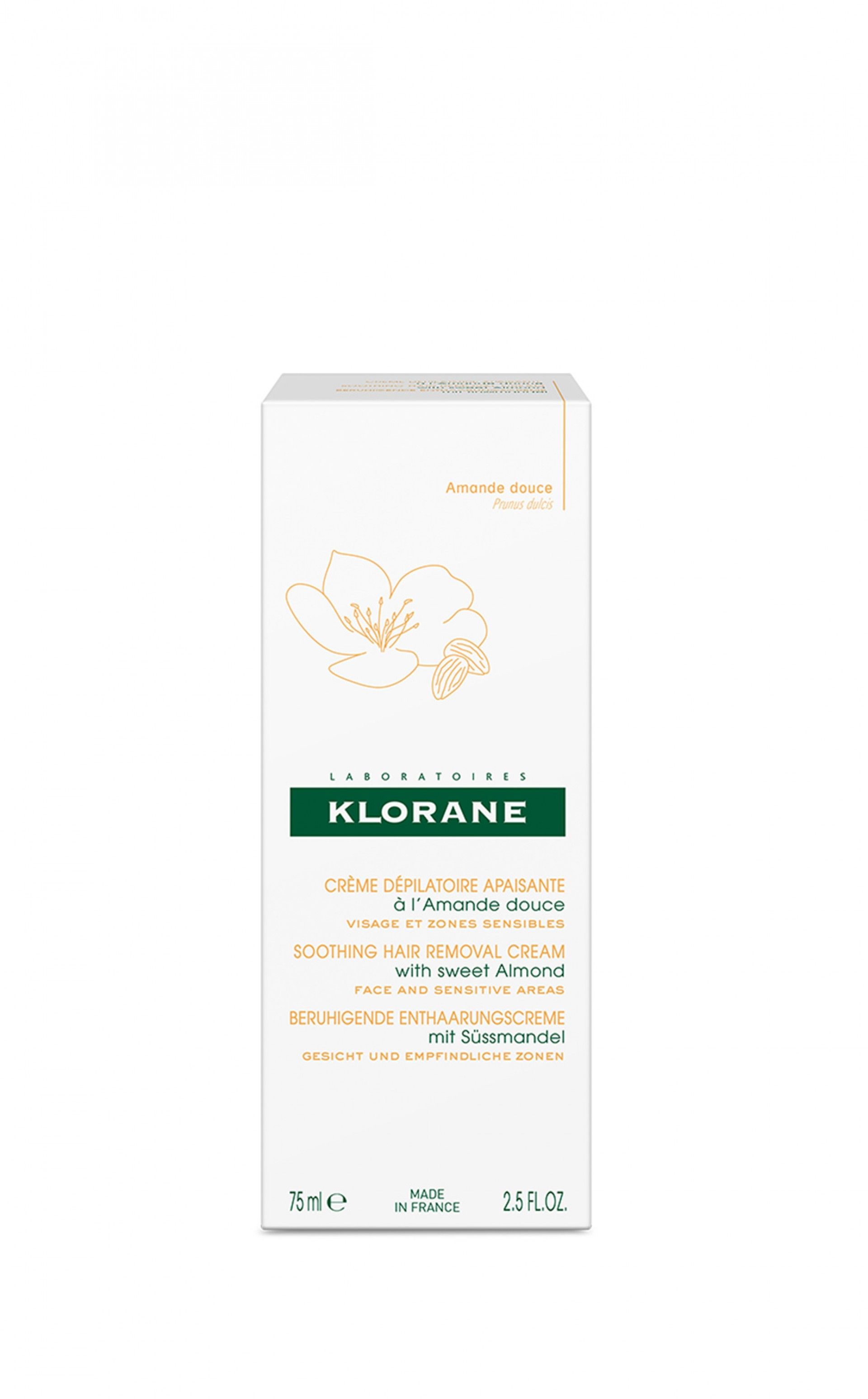 Klorane Crema Depilatoria Zonas Sensibles Suave 75ml