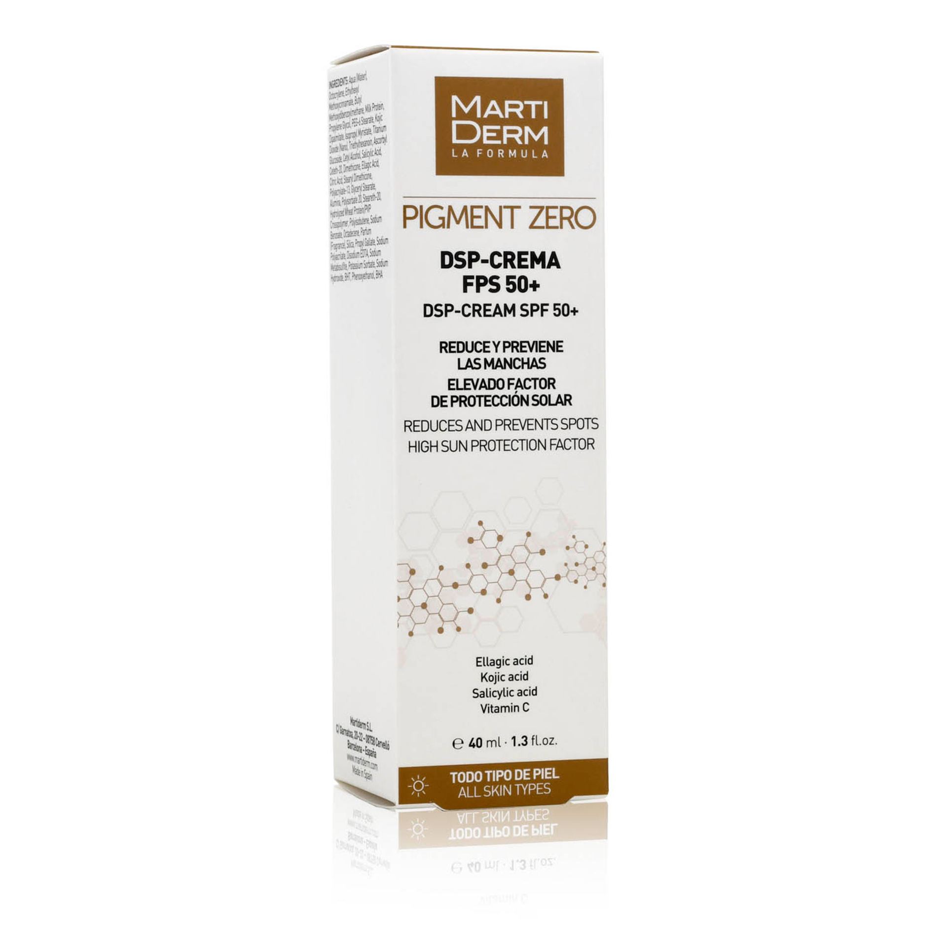 Martiderm Creme Despigmentante Anti-Manchas SPF 50+ 40ml
