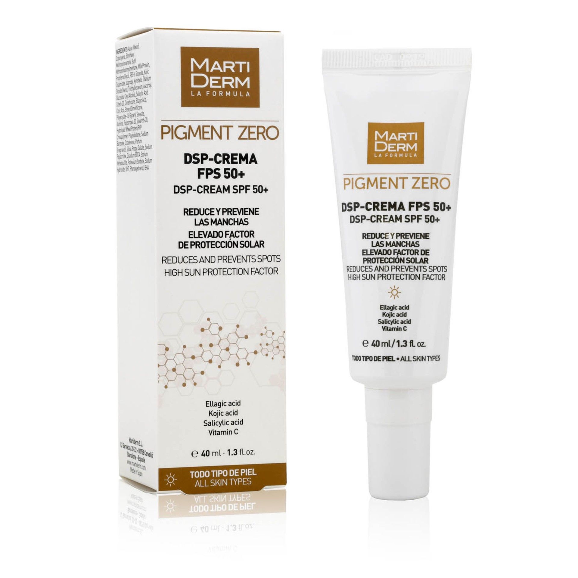 Martiderm Creme Despigmentante Anti-Manchas SPF 50+ 40ml