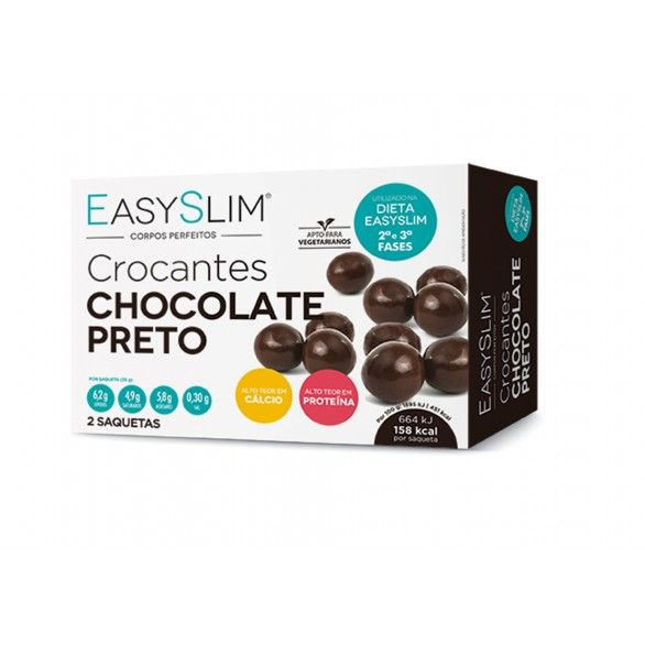 Easyslim Bolas Crocantes Chocolate Negro 2x35g