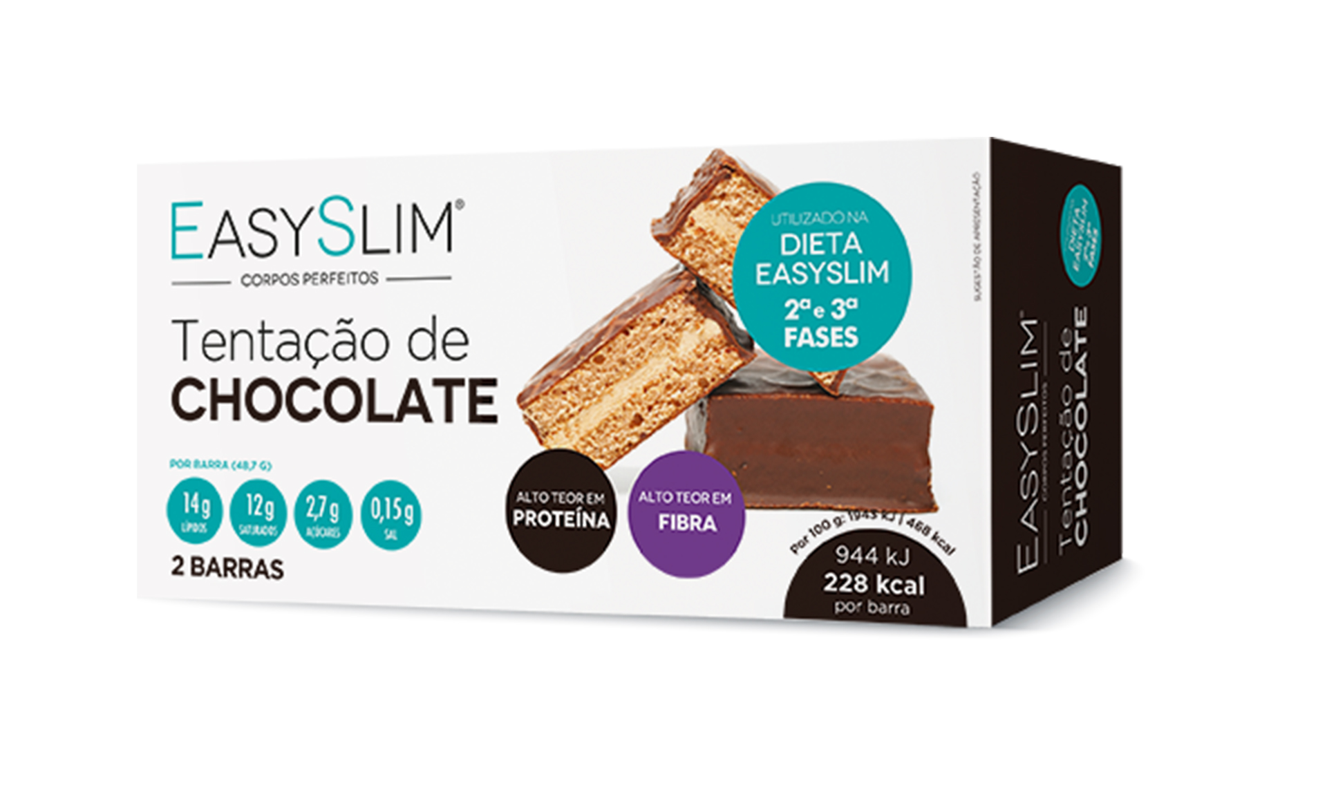 Easyslim Barras Tentação Chocolate 48,7 X 2