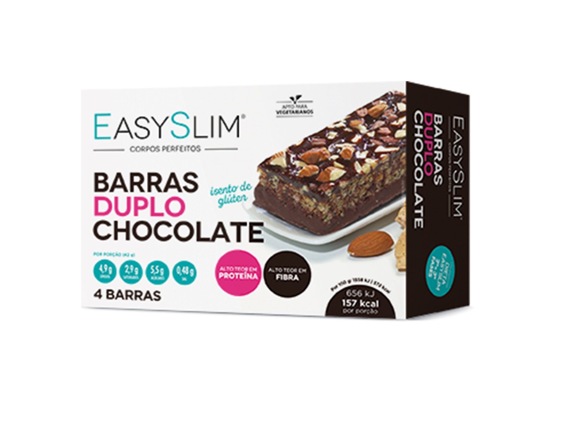 Easyslim Barras Chocolate Duplo 42g X 4
