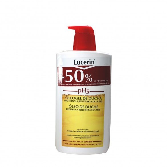 Eucerin pH5 Óleo de Duche 1L com Desconto de 50%