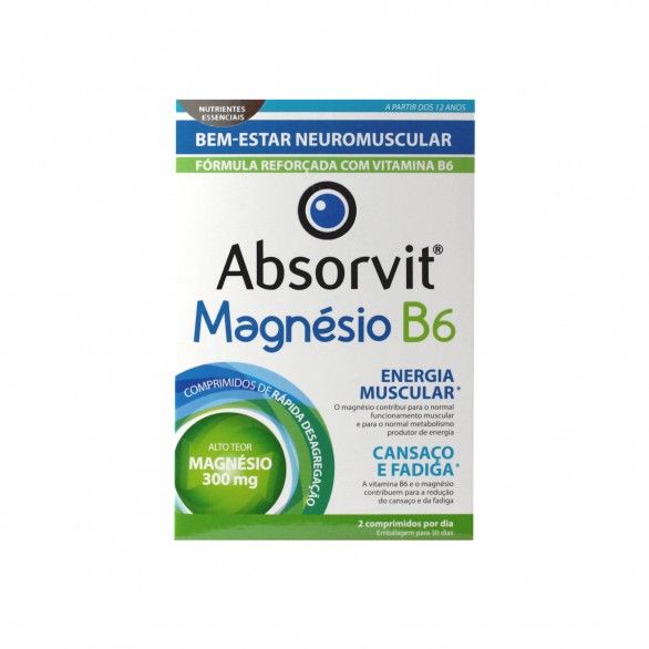 Absorvit Magnsio + B6 60 comprimidos