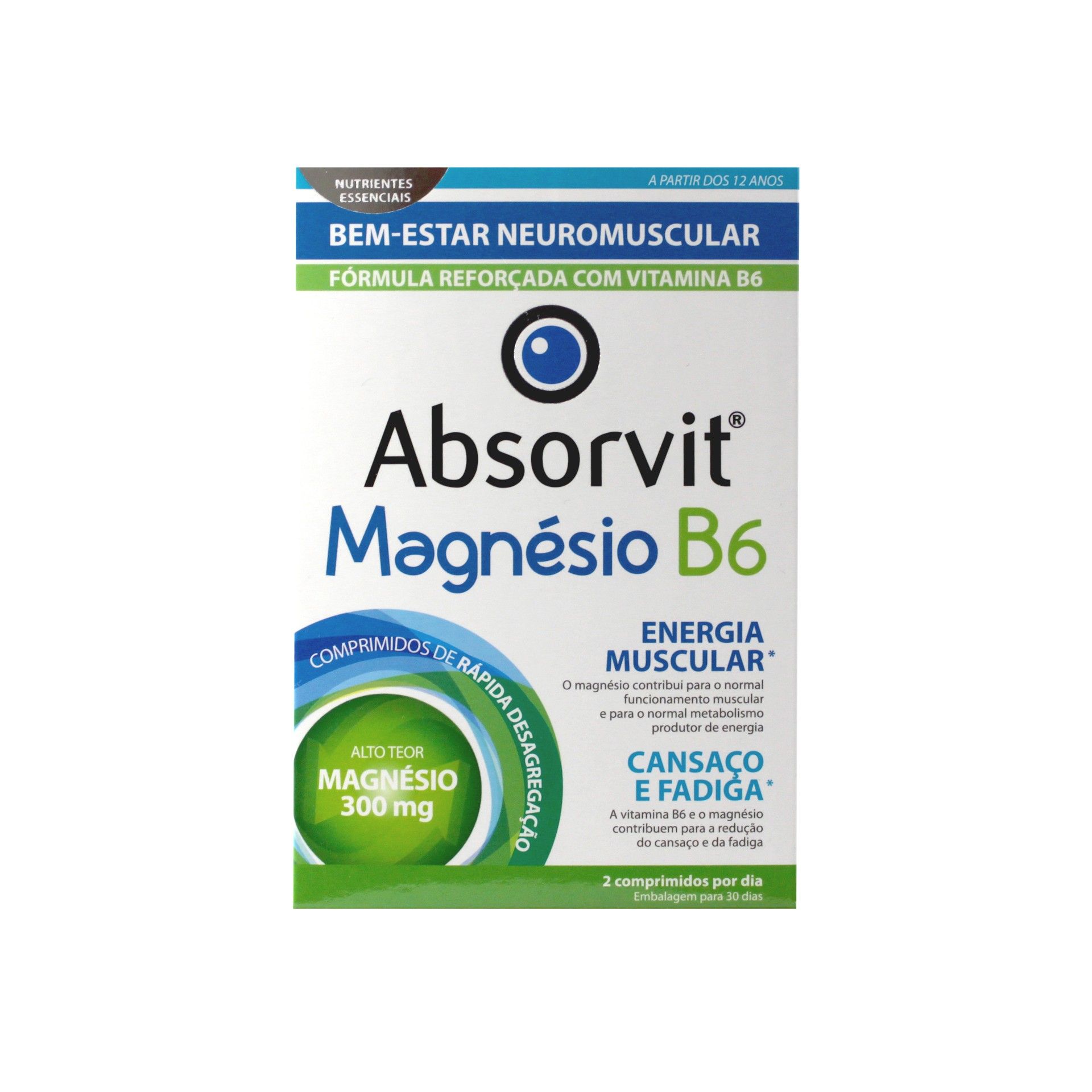 Absorvit Magnésio + B6 60 comprimidos