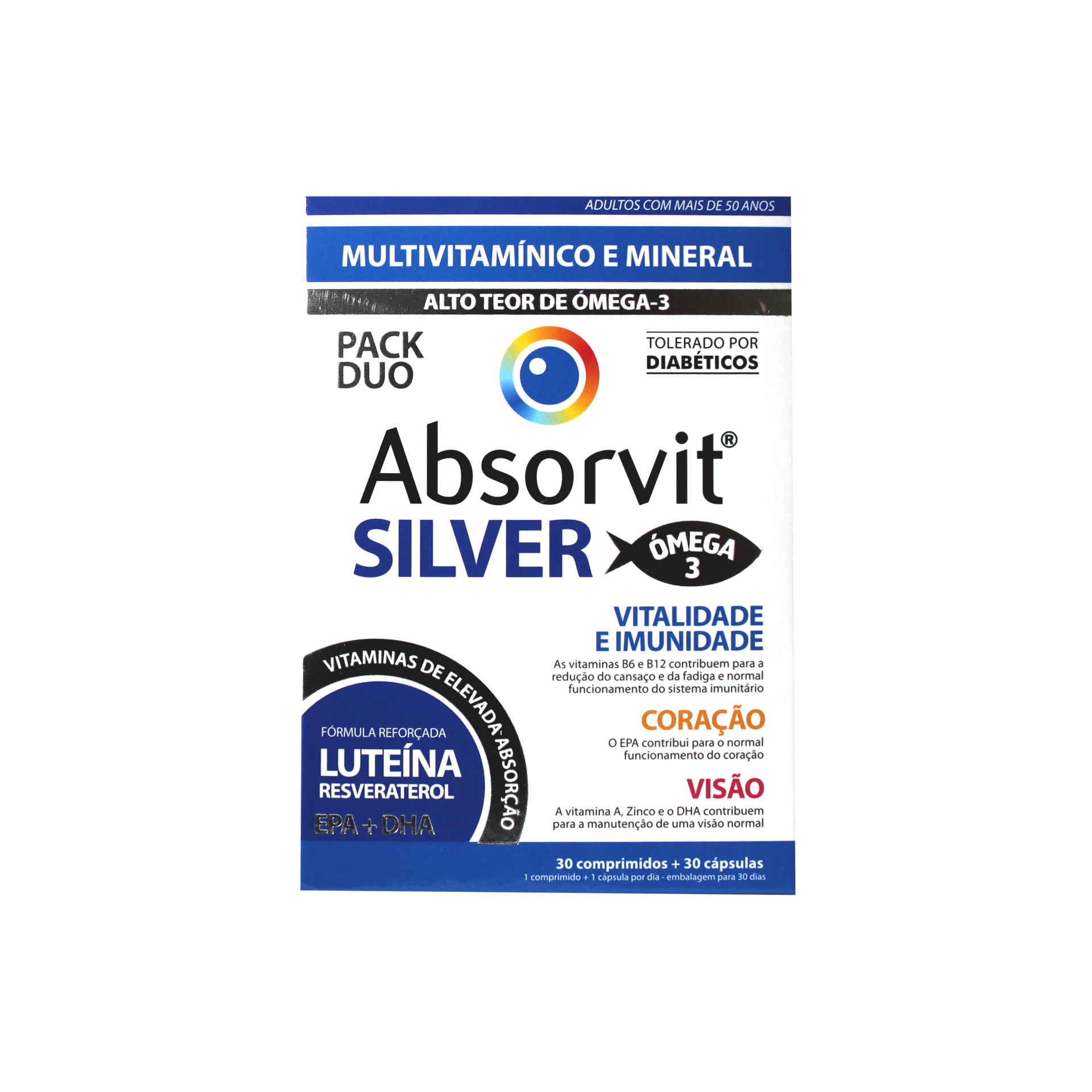 Absorvit Silver 30 comprimidos + 30 cápsulas