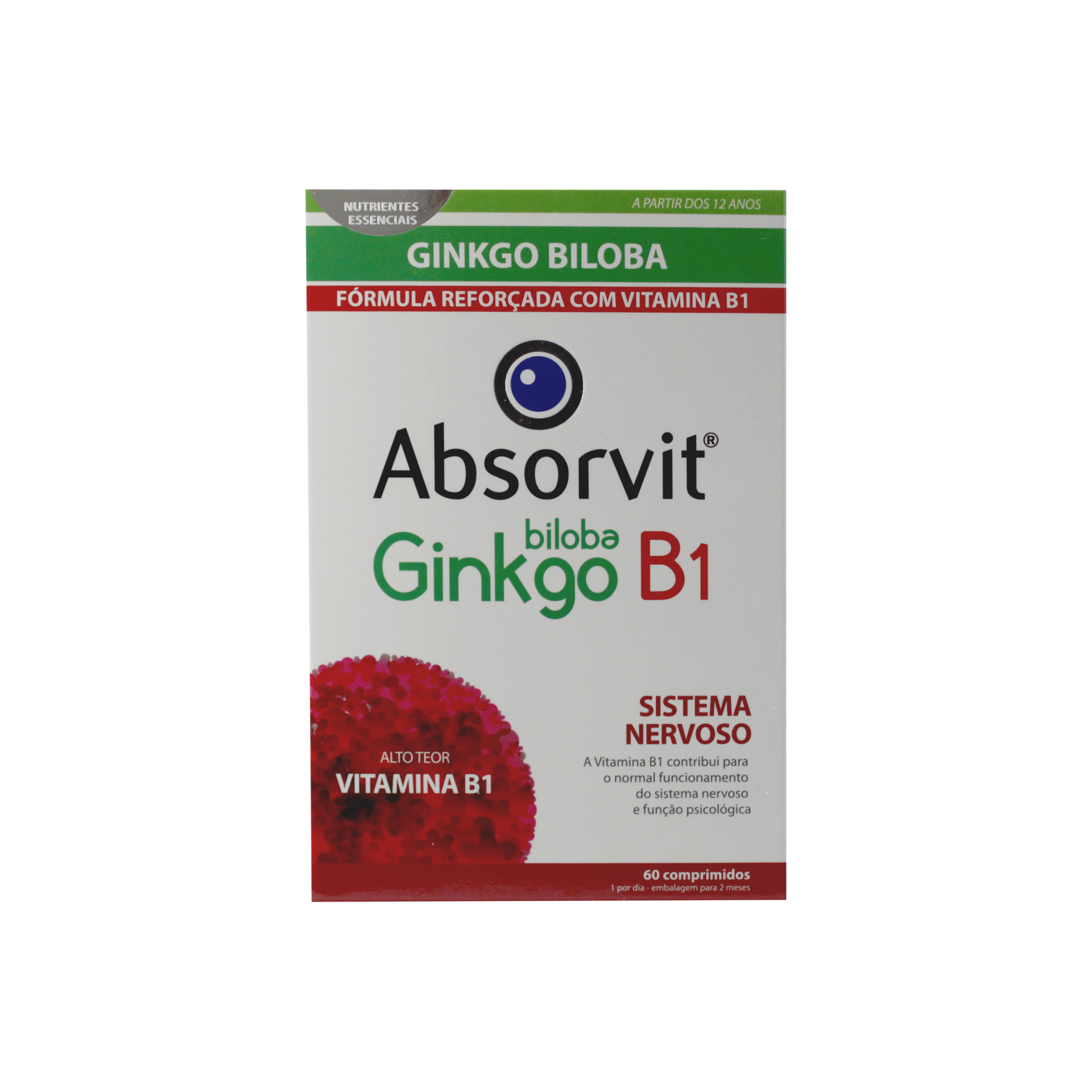 Absorvit Biloba Ginkgo + B1 60 Comprimidos
