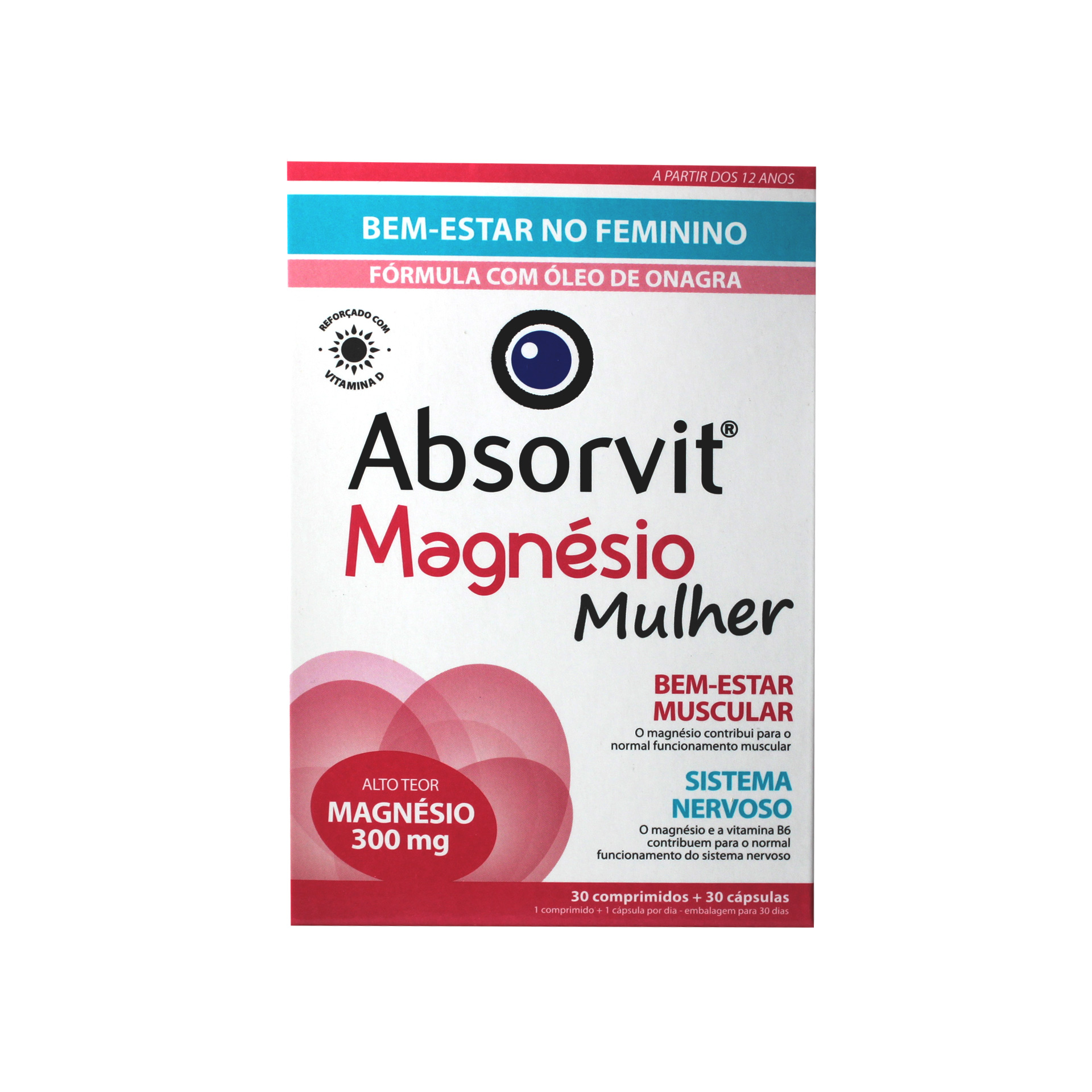 Absorvit Magnésio Complex Especial Mulher 30 comprimidos + 30 cápsulas
