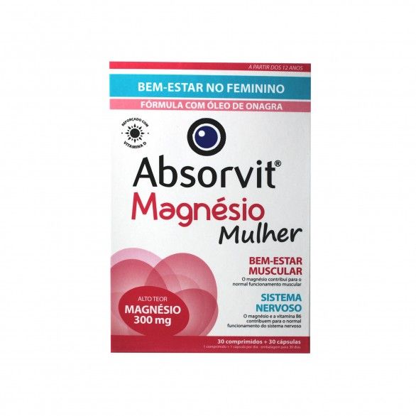 Absorvit Magnsio Complex Especial Mulher 30 comprimidos + 30 cpsulas