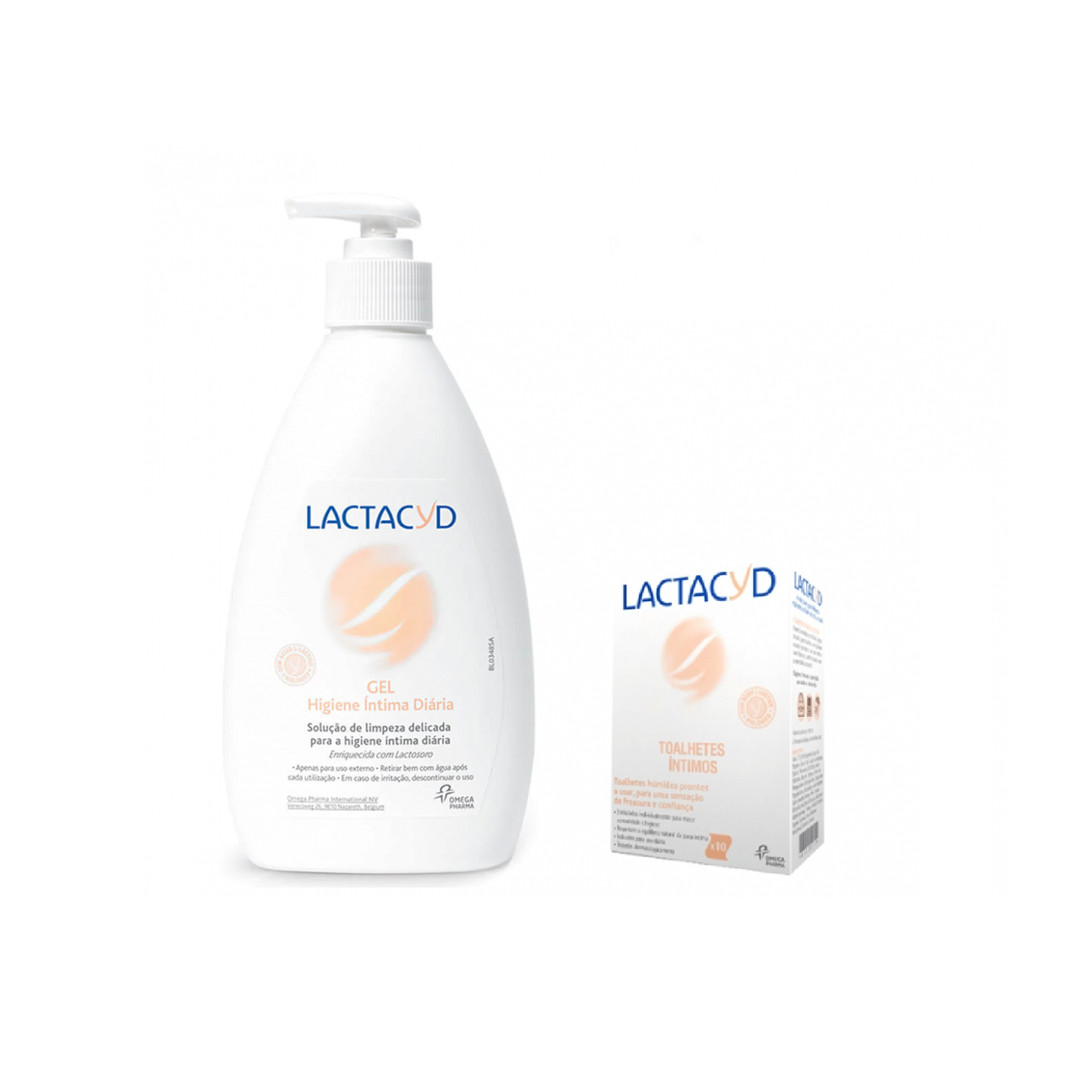Lactacyd Íntimo Gel 400 ml + Toalhitas 10 Unidades