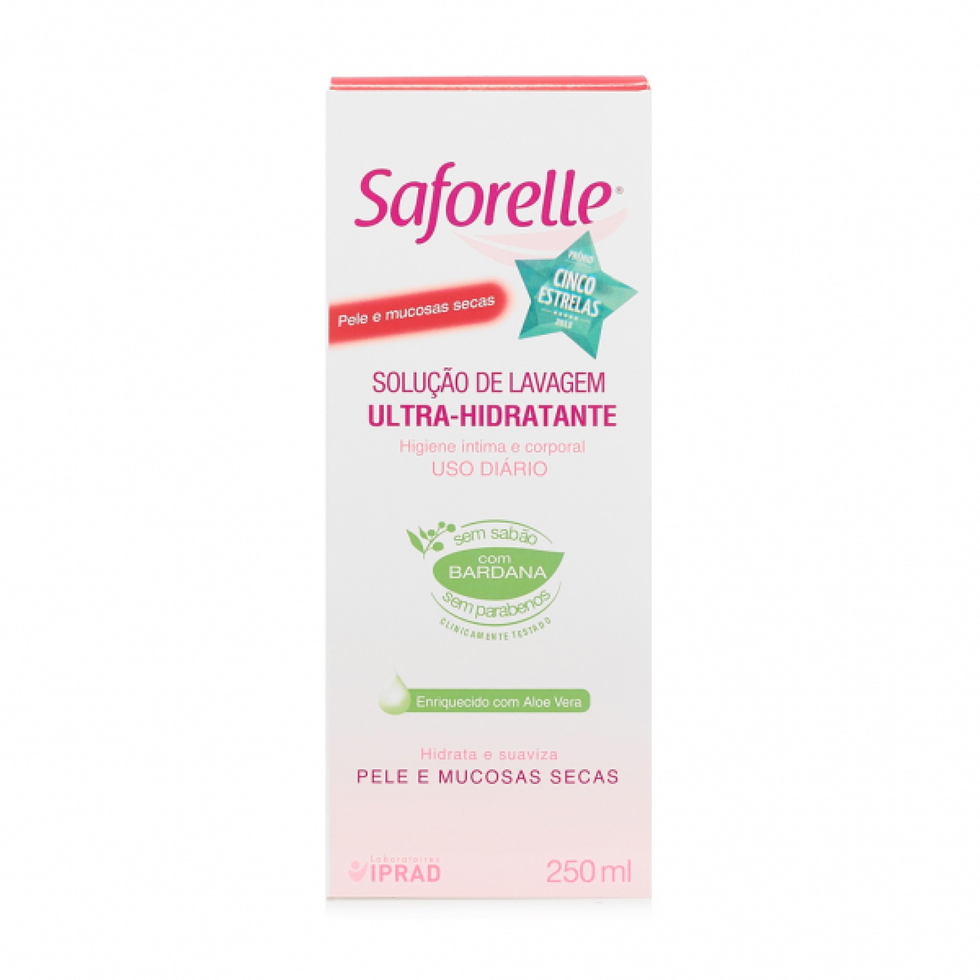 Saforelle Solução de Lavagem Ultra Hidratante Pele Sensível 250ml