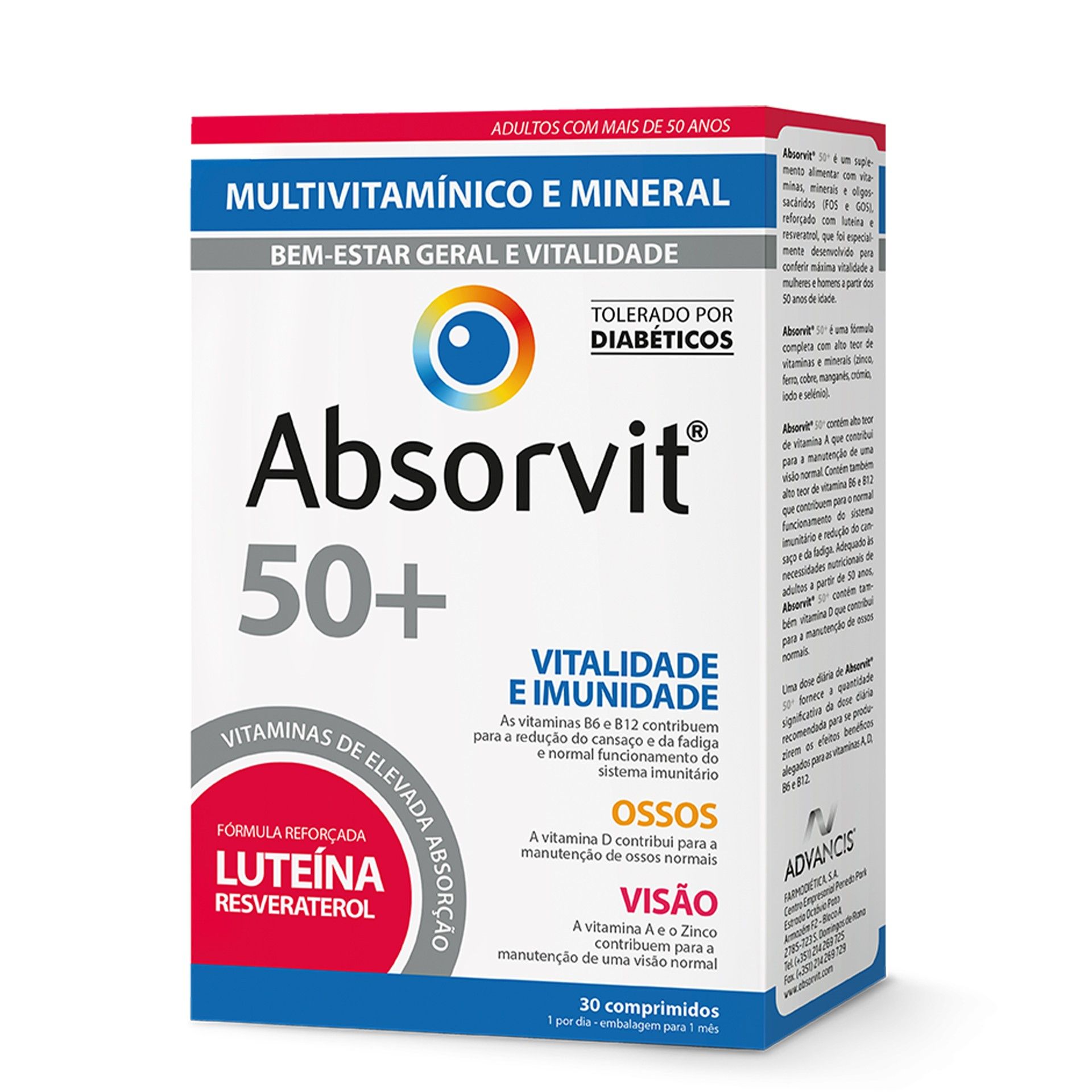 Absorvit 50+ 30 comprimidos