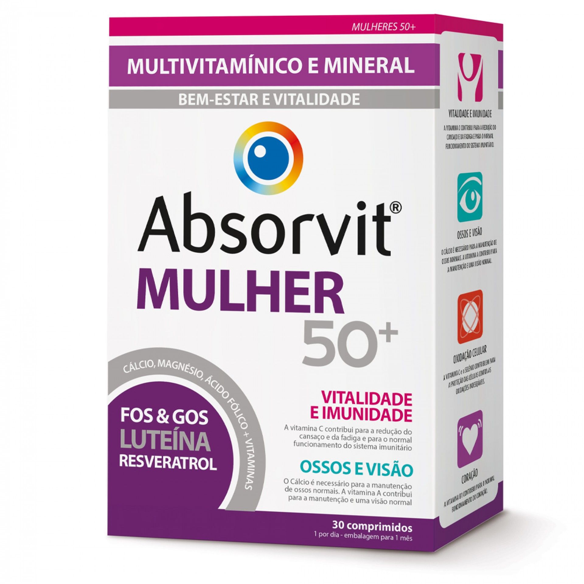 Absorvit Mulher 50+ 30 Comprimidos