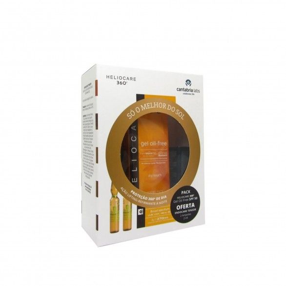 Heliocare 360 Gel Oil Free SPF50 50ml + Endocare Tensor Ampolas 2x2ml Pack
