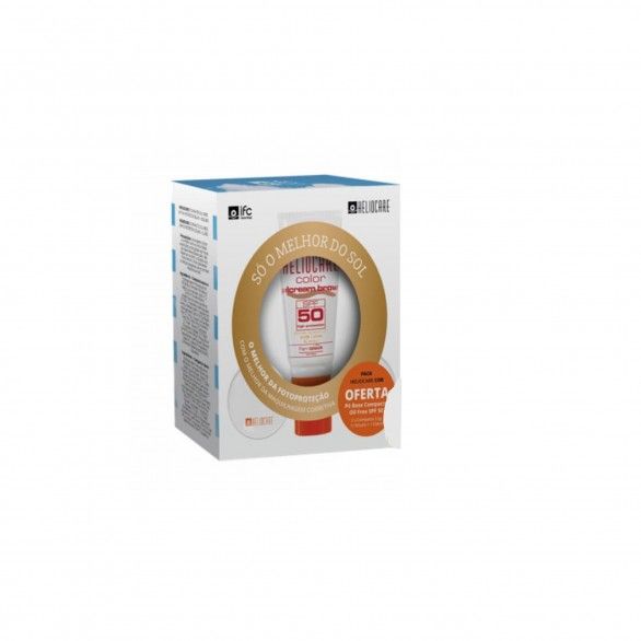 Heliocare Gel Cor Brown SPF50 50ml + Heliocare Compacto Oil Free SPF50 Claro e Escuro 2x2.5g