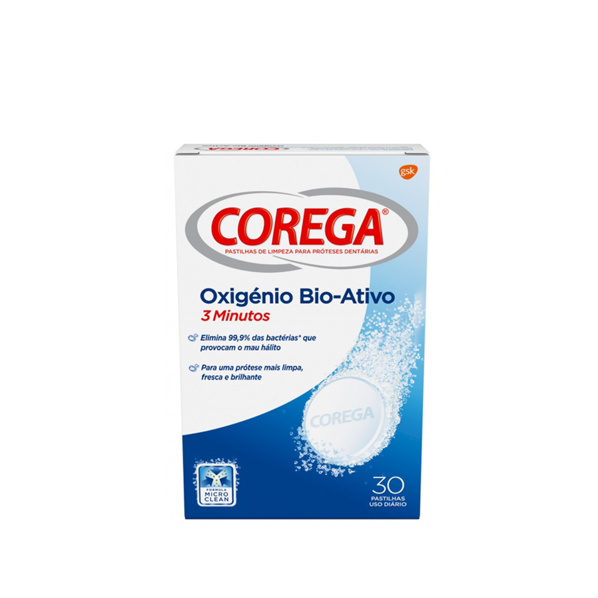 Corega Oxigénio Bio-Ativo 66 Unidades
