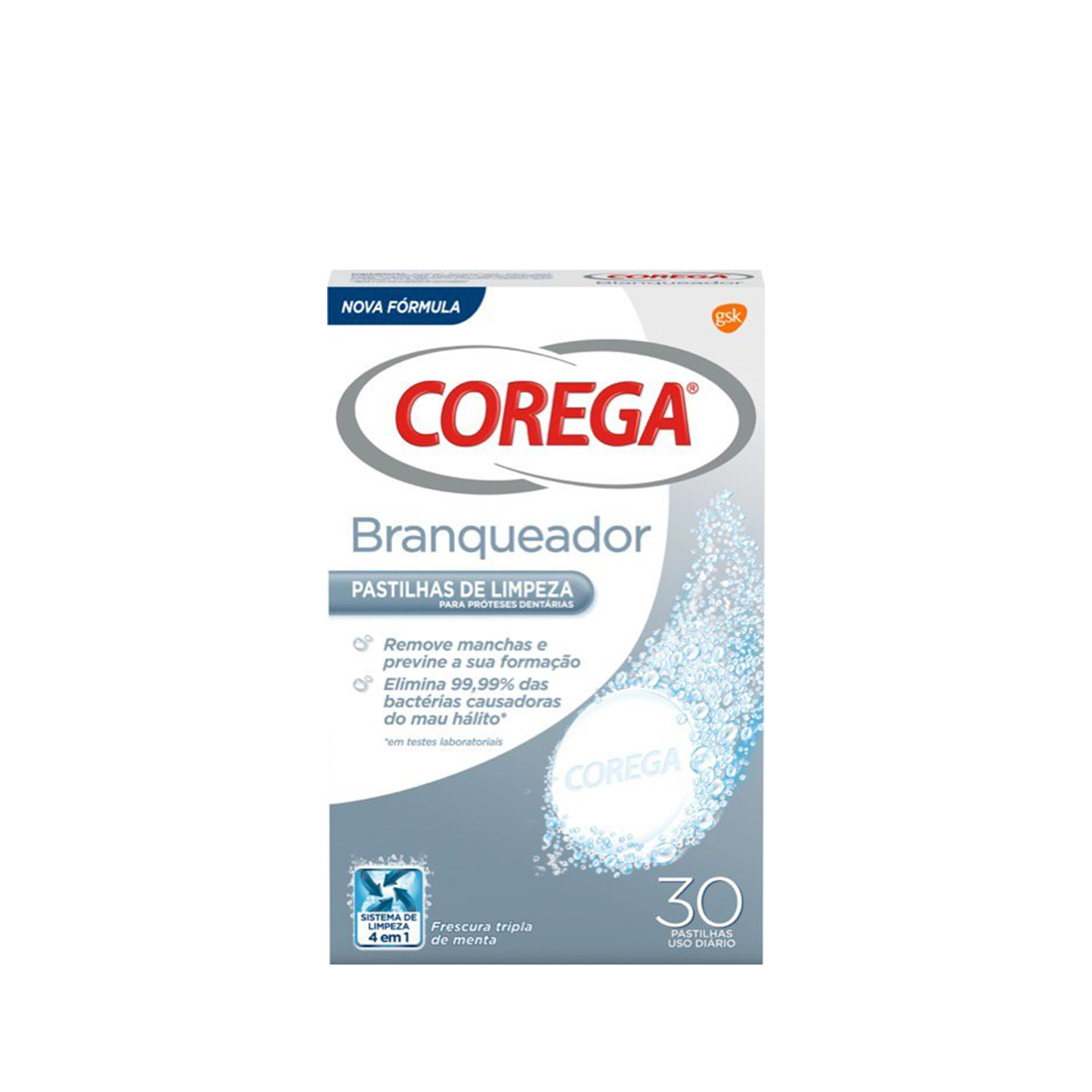 Corega Blanqueamiento 30 comprimidos