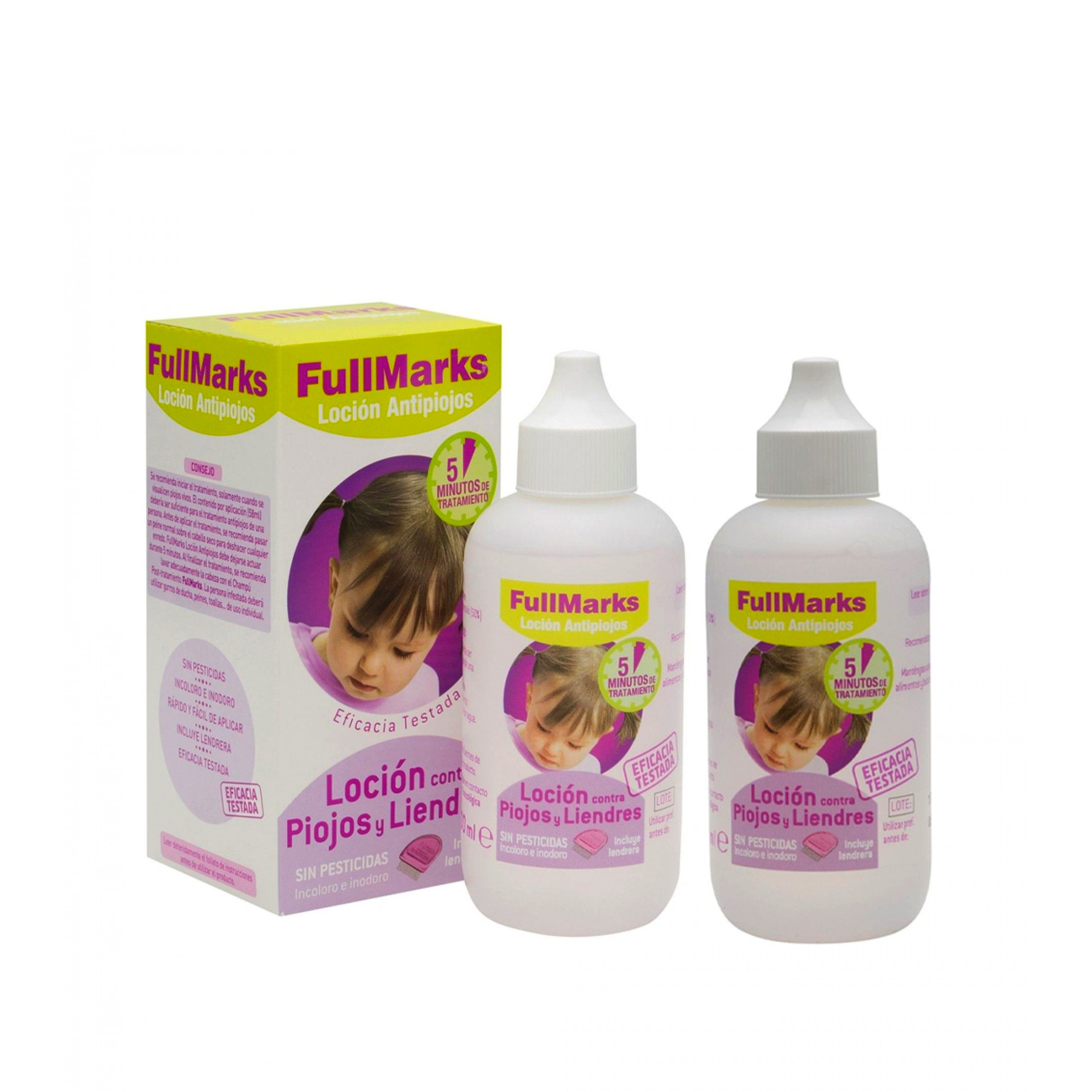 Fullmarks Loção Anti-Piolhos e Anti-Lêndeas 2x100ml