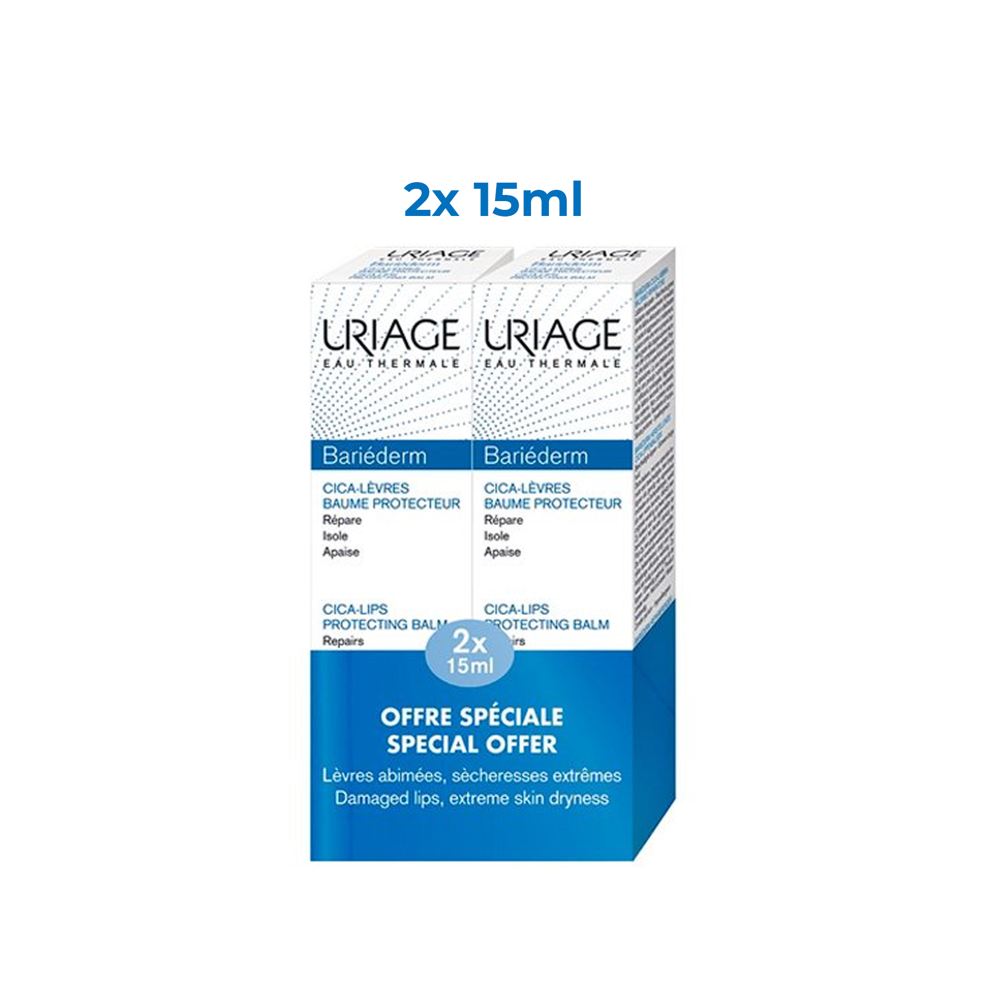 Uriage Bariéderm Bálsamo Labial 2x15ml