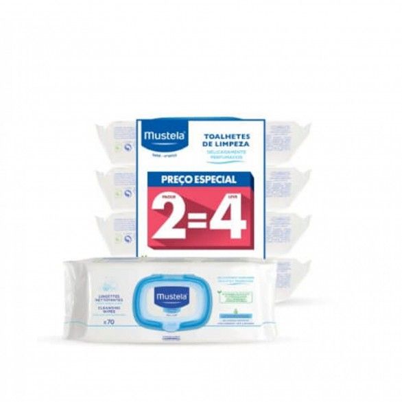 Mustela Toalhetes Limpeza com Perfume 4x70 Unidades