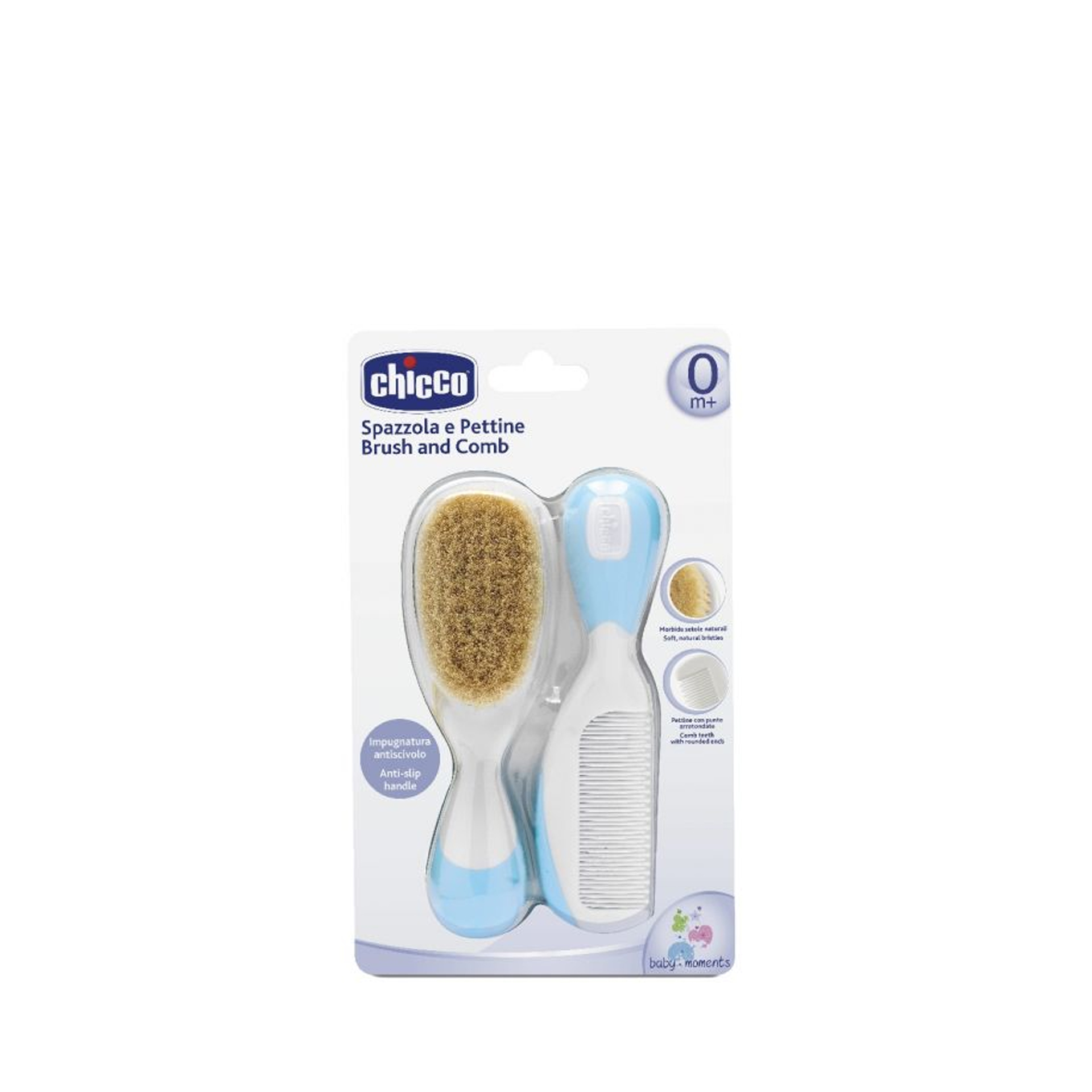 Chicco Kit Escova e Pente Cerda Azul