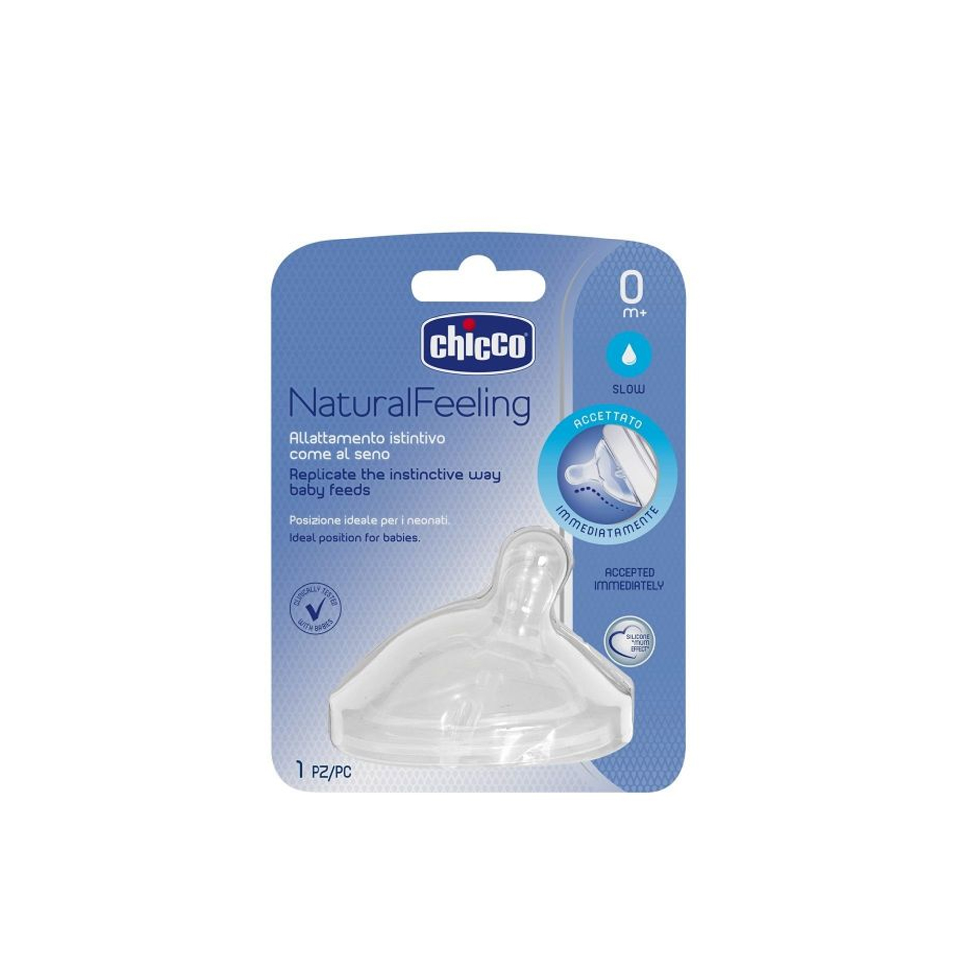 Chicco Tetina Silicone NaturalFeeling 0m+