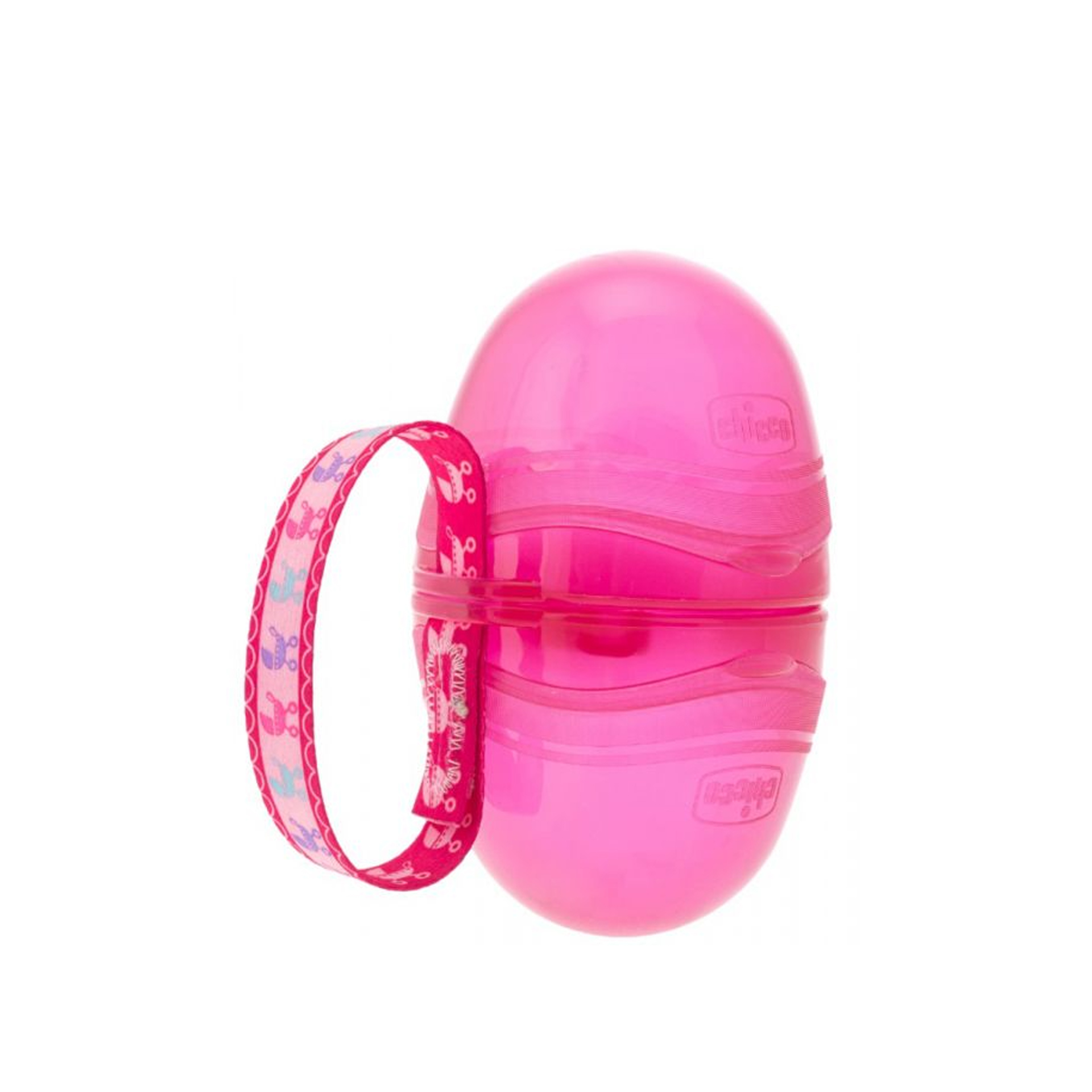 Chicco Porta Chupeta Duplo Rosa