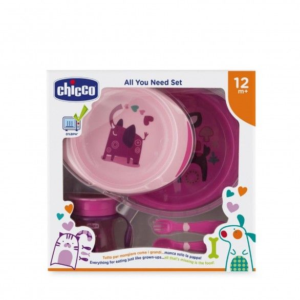 Chicco Conjunto de Papa All You Need Rosa 12m+