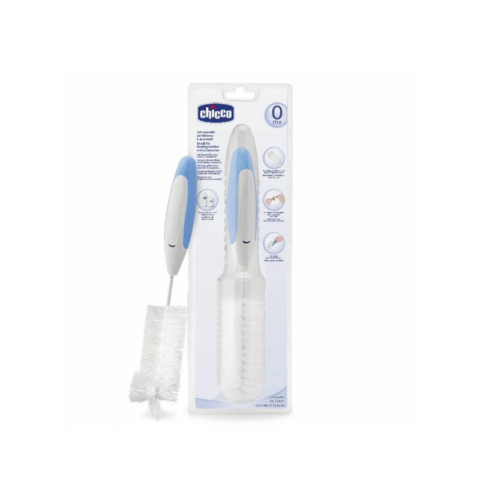 Chicco Escovilhão para Biberões 3 em 1