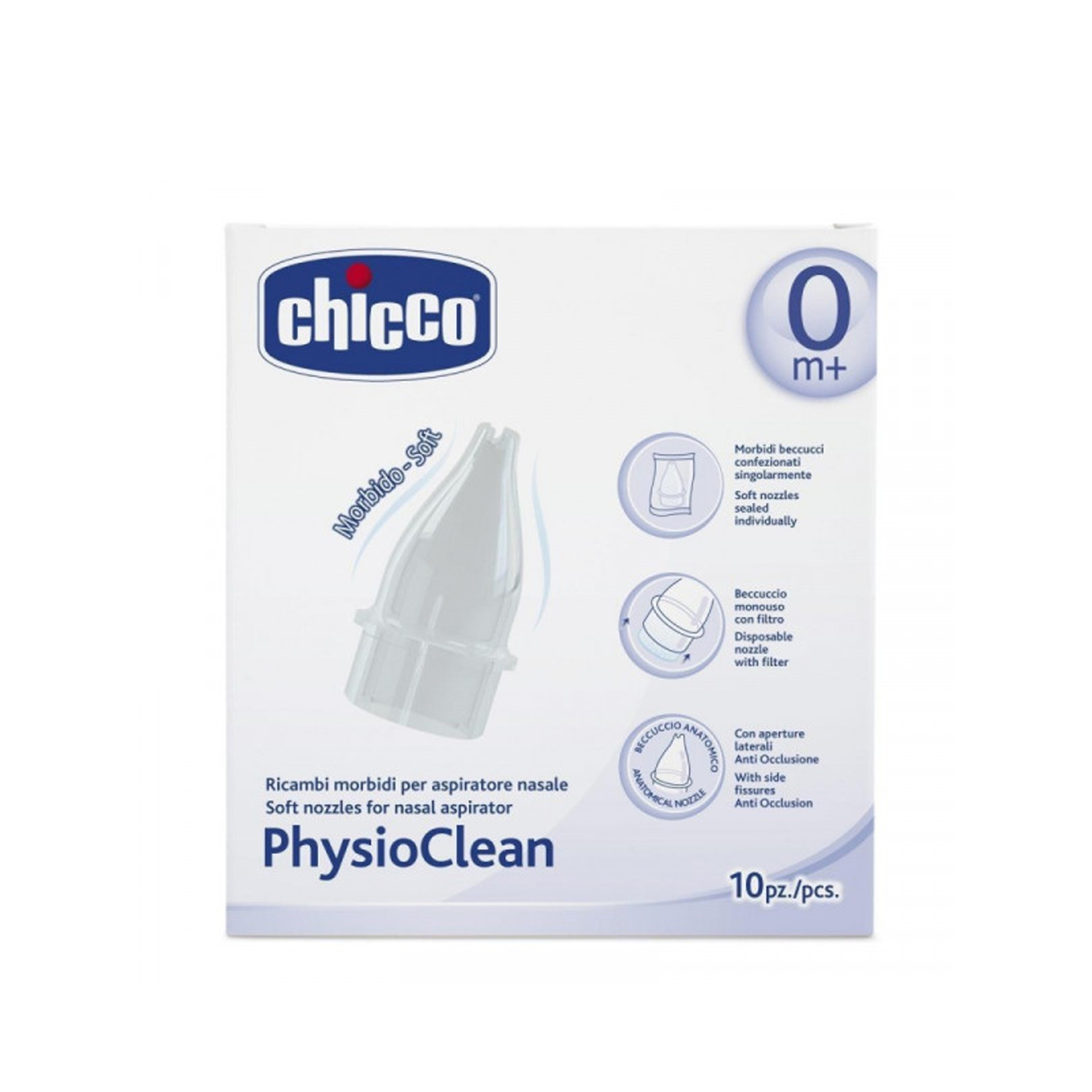 Chicco Physioclean Aspirador Nasal Recargas 10 Unidades