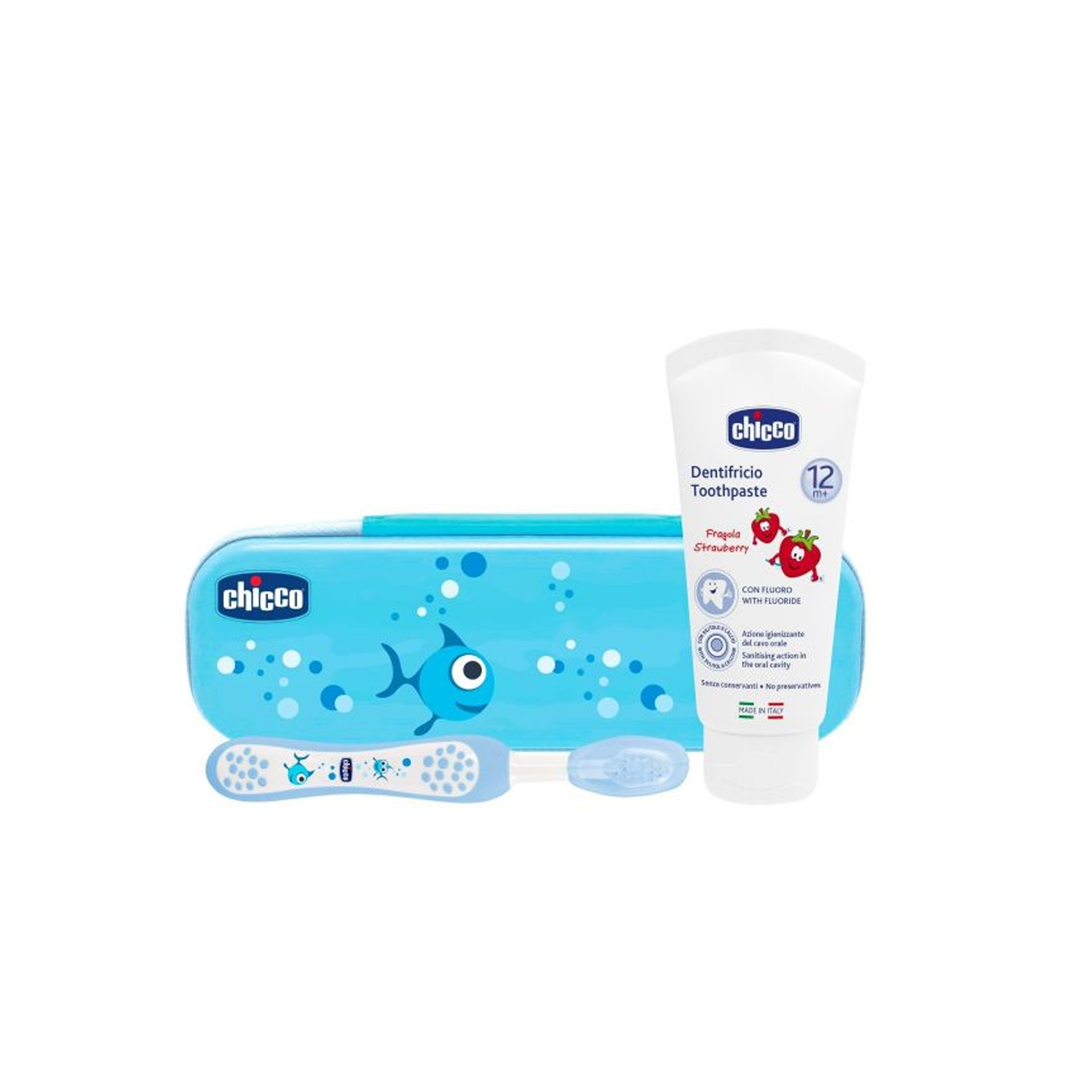 Chicco Estojo Higiene Oral Azul 12m+