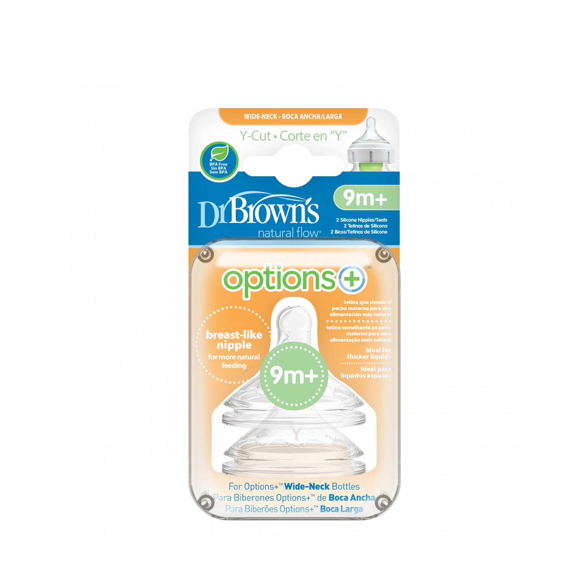 Dr Browns Options Tetina Boca Larga Y x2