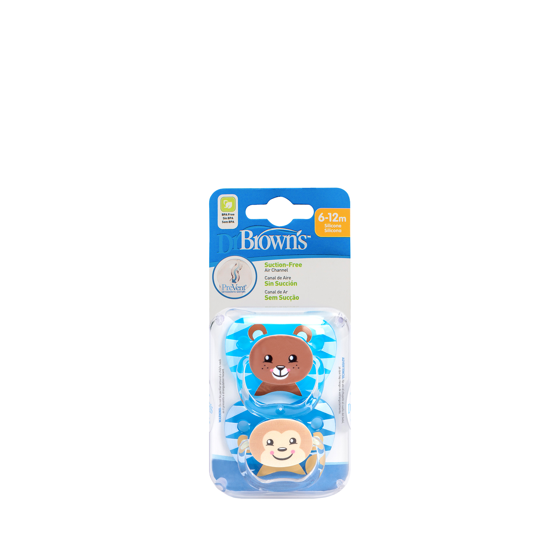 Dr Browns 2 Chupetas Prevent Boy 6-12m