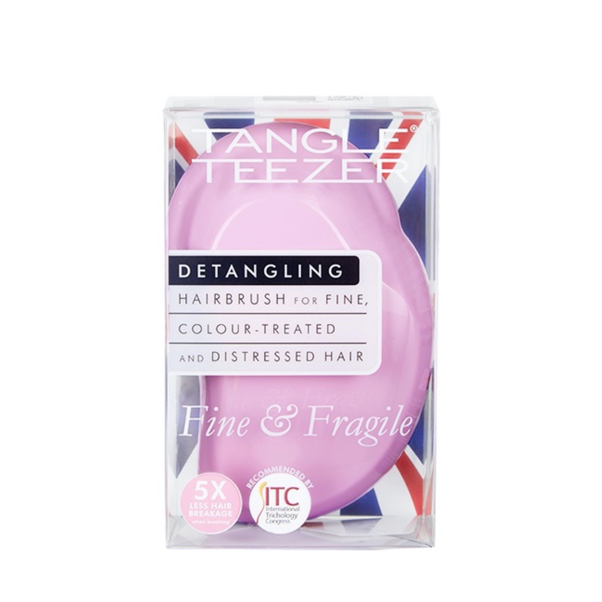 Tangle Teezer Fine Fragile Escova Cabelo Rosa