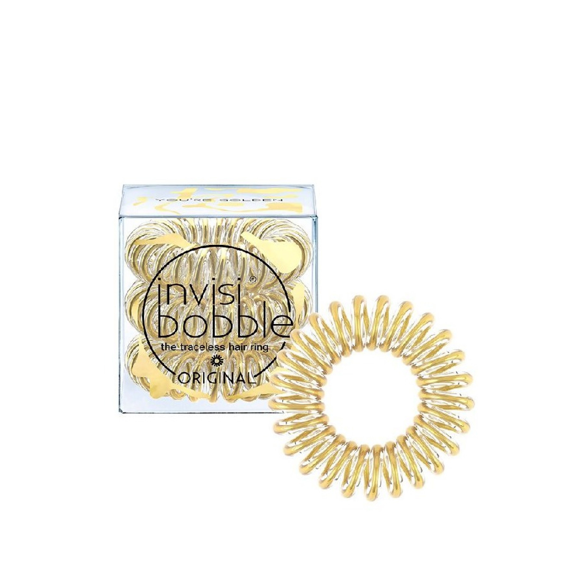 Invisibobble Original Elástico Cabelo Dourado x3