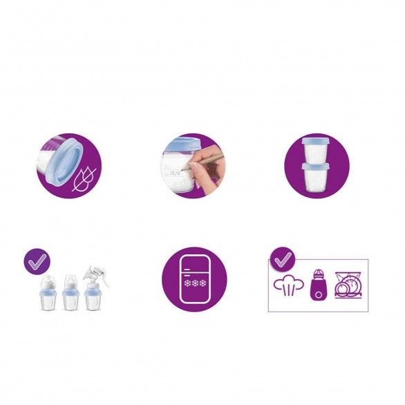 Philips Avent Copos e Tampas 180ml x5