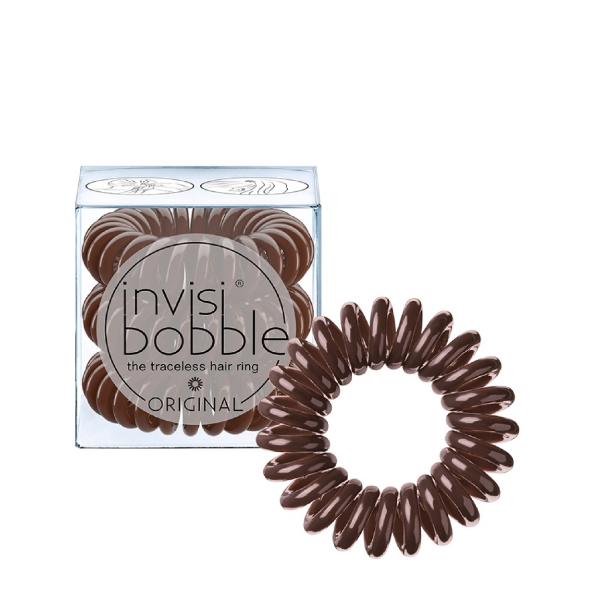 Invisibobble Original Pretzel Elástico Marrón x3