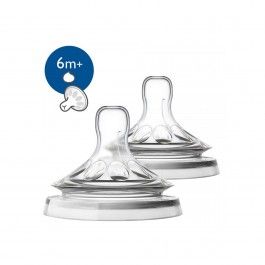 Philips Avent Tetina Silicone Natural Cereais x2