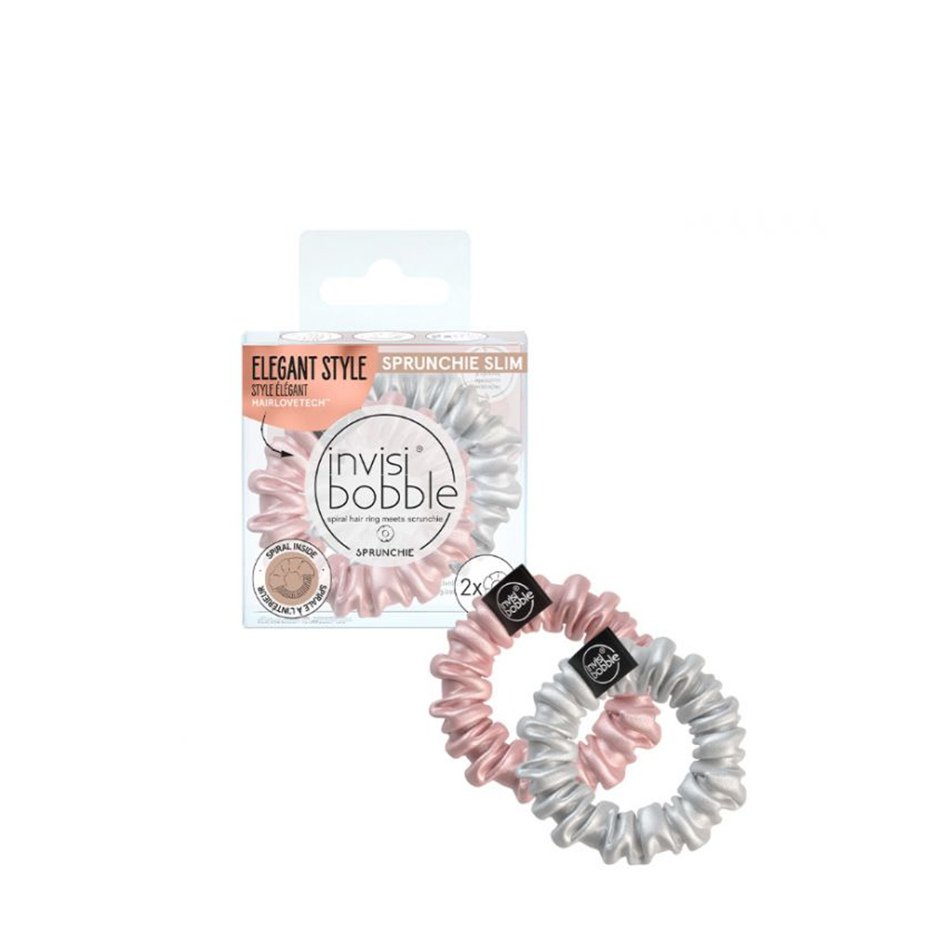 Invisibobble Elástico Cabelo Sprunchie Bella Chrome x3