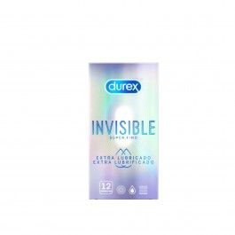 Durex Invisible Extra Lubrificante x12 unidades