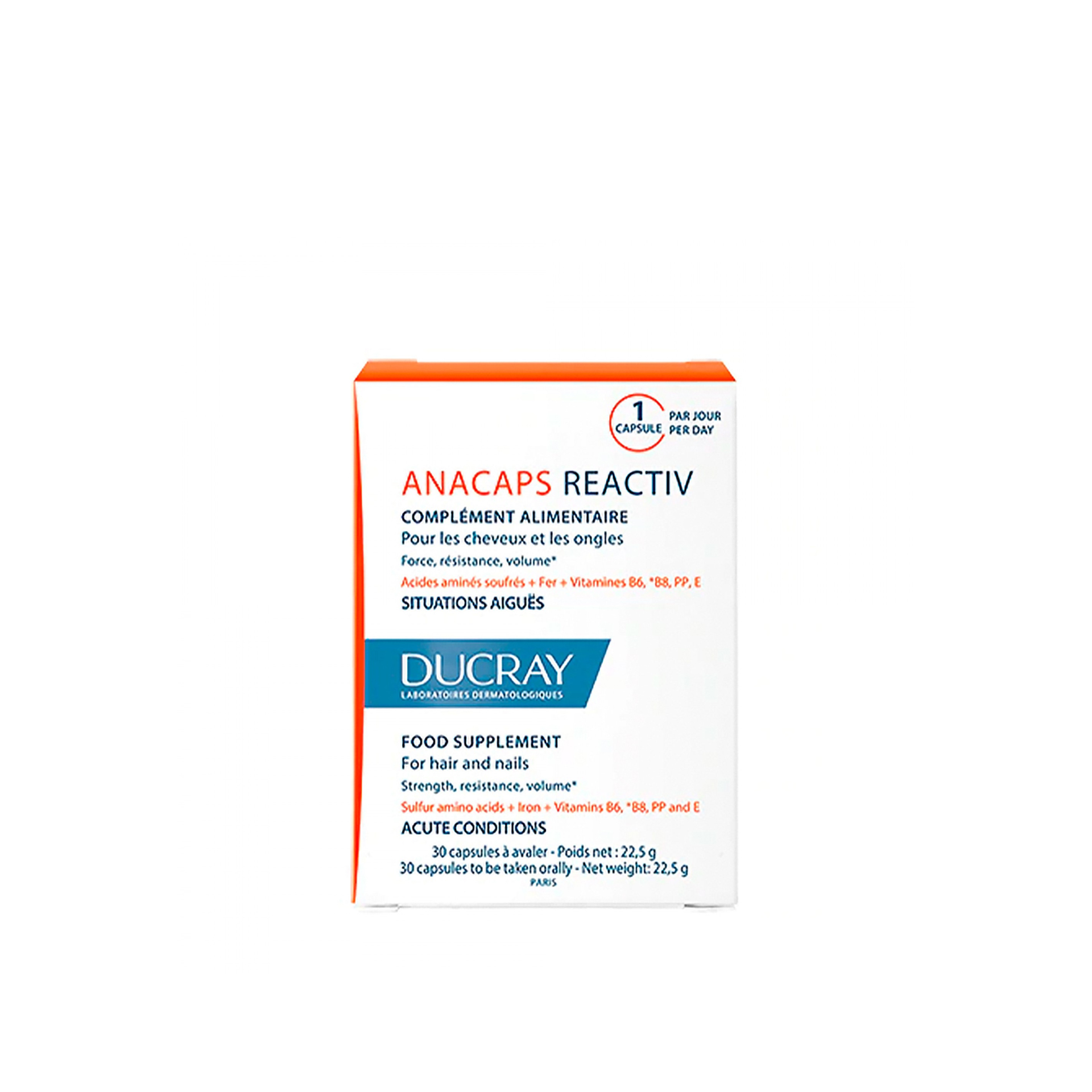 Ducray Anacaps Reactiv Anti-Queda 30 Cápsulas