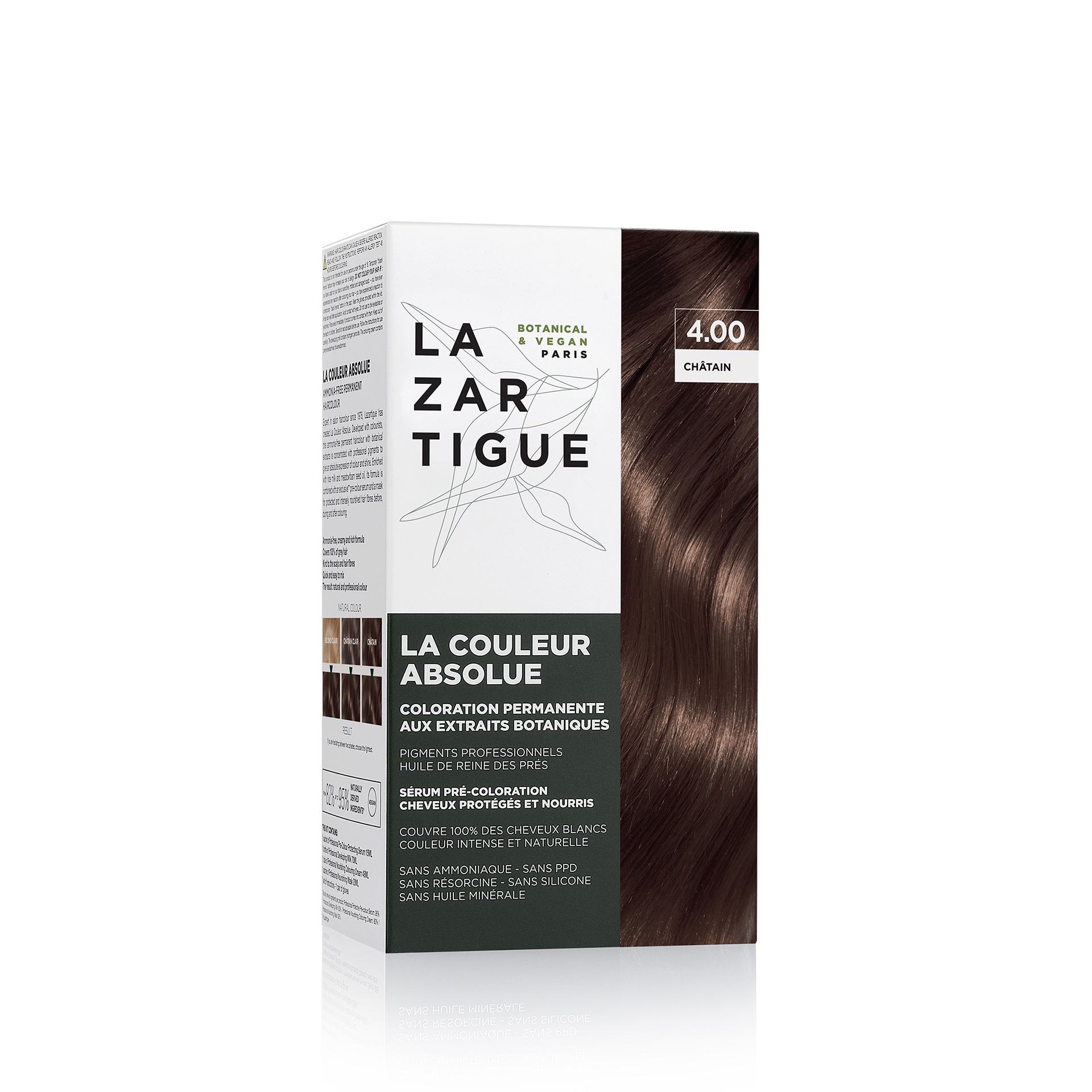 Lazartigue Coloração Permanente Tom 4.00 Castanho